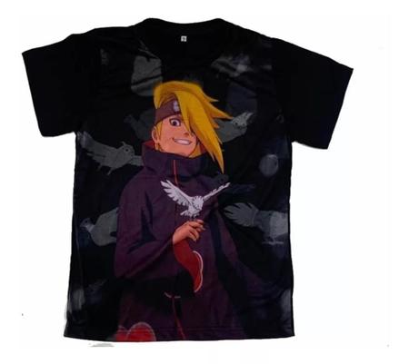 Camiseta regata personalizada naruto akatsuki deidara obito