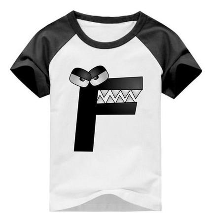 Camiseta Desenho Alphabet Lore Alfabeto Letra F Terrível - Culpa