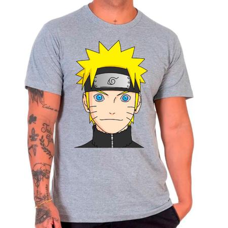 Camiseta Regata Anime Naruto Desenho Masculina Tamanho P, Camiseta  Masculina Design Camisetas Nunca Usado 92137402