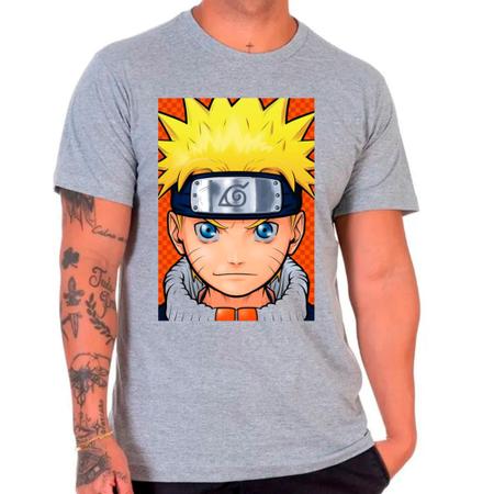 Camiseta desenho anime naruto cinza masculina13 - DESIGN CAMISETAS - Outros  Moda e Acessórios - Magazine Luiza