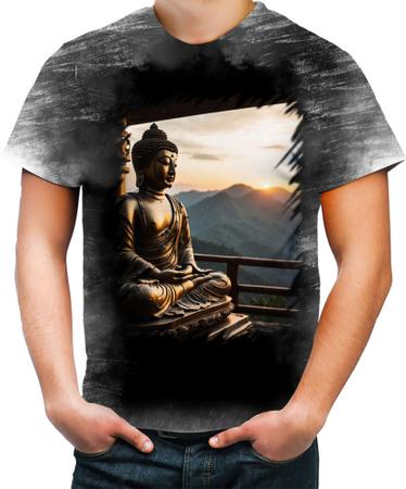 Imagem de Camiseta Desgaste Estátua de Buda Iluminado Religião 15