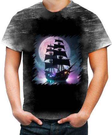 Imagem de Camiseta Desgaste Navio Pirata Fantasma Spectral Ship 4