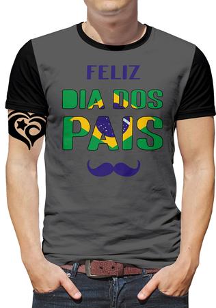 Imagem de Camiseta Dia dos Pais PLUS SIZE Homem Masculina Blusa Brasil