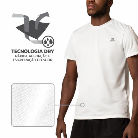 Imagem de Camiseta Dry Basic SS Muvin Masculina - Proteção Solar UV50 - Manga Curta - Corrida, Caminhada e Academia