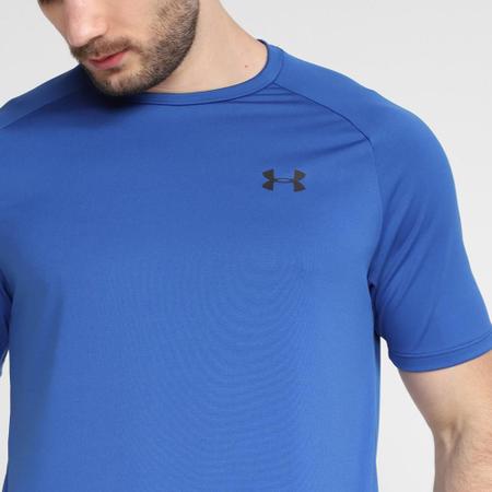 Camiseta Dry Fit Under Armour Masculina Techfit Poliéster - Camisa