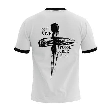 Camiseta - Ele Vive Cruz - Moda Evangélica