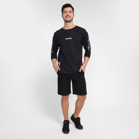 camiseta ecko logo camo manga longa masculina