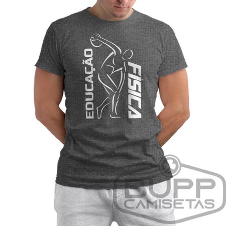 Imagem de Camiseta Educação Física Camisa Masculina Professor Curso 100% Algodão Escola Faculdade