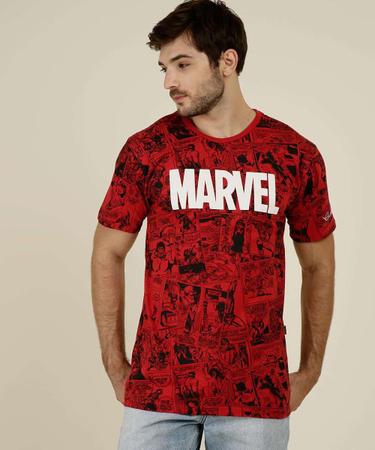 camiseta quadrinhos marvel