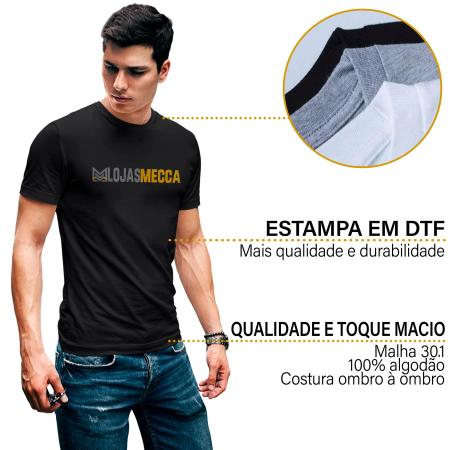 Camiseta em Algodão Unissex com Estampa Proibido Fumar da