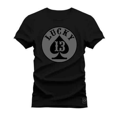 Imagem de Camiseta Estampada Algodão Premium Confortável Lucky Nipe