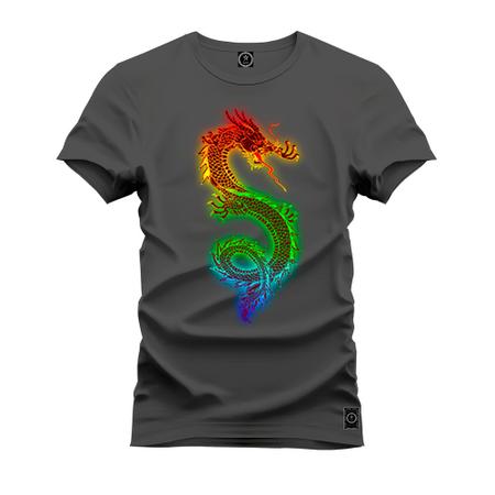 Imagem de Camiseta Estampada Malha Premium T-Shirt Dragon Neon