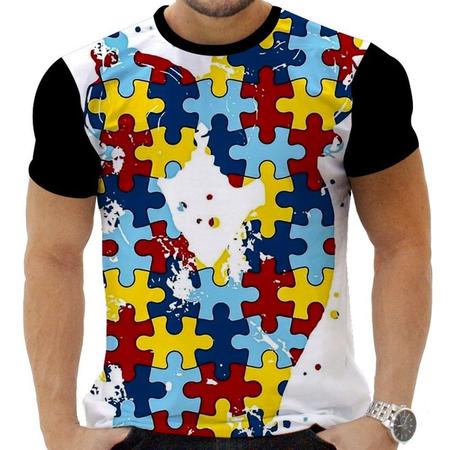 Imagem de Camiseta Estampada Sublimação TEA Inclusão Amor Espectro Autista Autismo 03