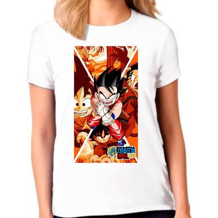 Camiseta Feminina Branca Desenho Anime Dragon Ball Z 06 - DESIGN CAMISETAS  - Camiseta Feminina - Magazine Luiza