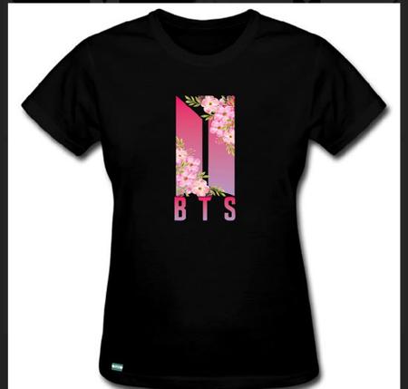 Imagem de Camiseta feminina BTS lançamento top