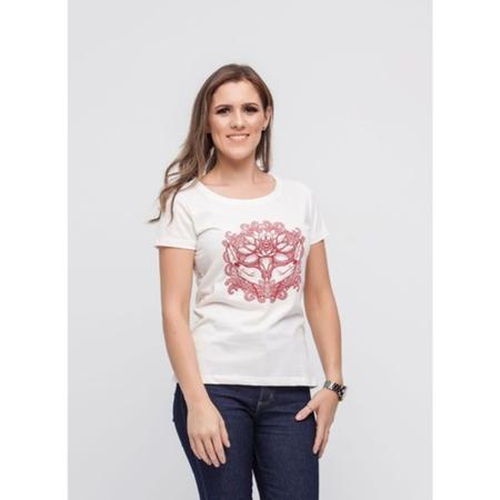Camiseta feminina flor de l tus da marca Sheth modelo slim na