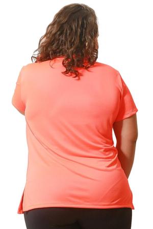 Imagem de Camiseta Feminina Plus Size Blusa Tapa Bumbum Dry Fit Academia, Treino, Corrida