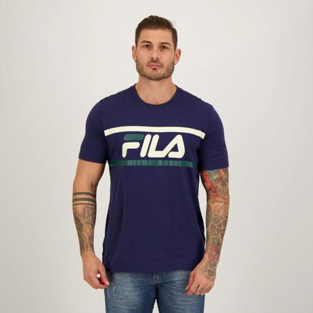 Imagem de Camiseta Fila Letter Colors Marinho