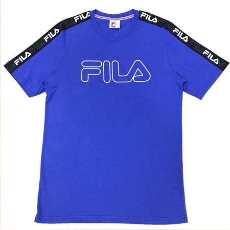 Camiseta Fila Masculina Letter Tape Outline Azul Royal - Camisa e Camiseta  Esportiva - Magazine Luiza