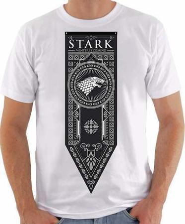 Imagem de Camiseta Game Of Thrones Got House Stark Simbolo Série Lobo