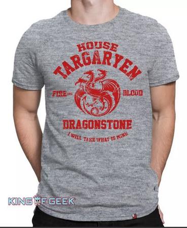 Imagem de Camiseta Game Of Thrones House Targaryen Camisa Série Stark