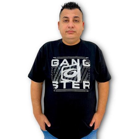 Imagem de Camiseta Gangster Masculina Fat Tamanho Grande Moda Plus Size