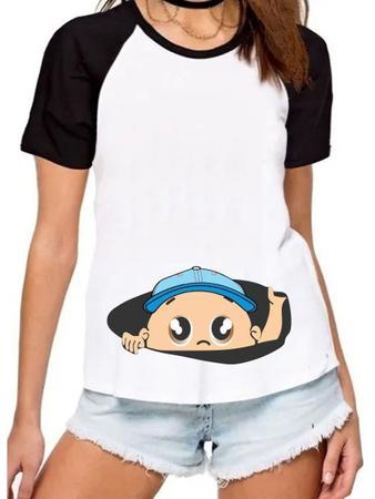Camiseta gestante beb chegando camisa gravida mam e nen m Mago