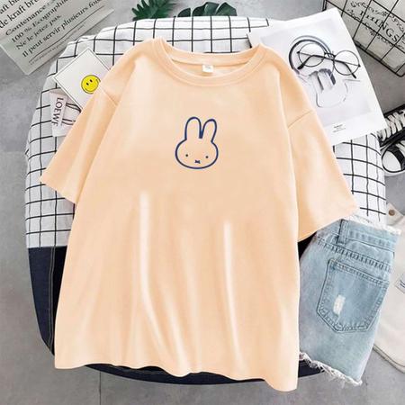 Imagem de Camiseta Girly Miffy Anime Kawaii Fofo Unissex