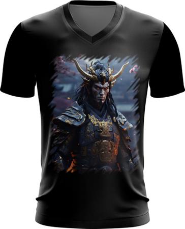 Imagem de Camiseta Gola V Shogun Espectral Trevas Japão Era Edo 3