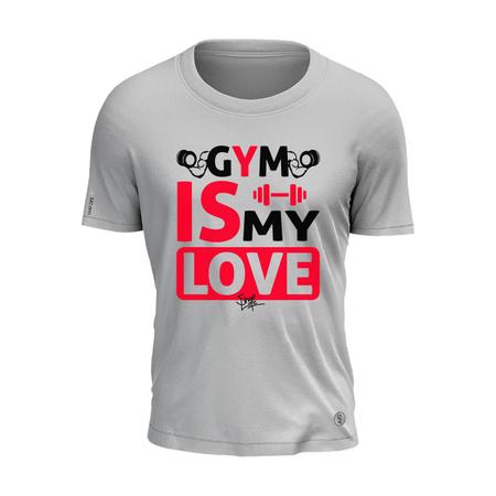 Camiseta Gym is My Love Shap Life Halter Academia Algodão