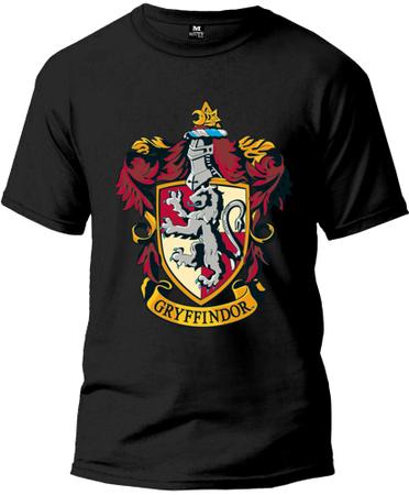 Imagem de Camiseta Harry Potter Grifinória Masculina e Feminina 100% Algodão Primeira Linha Gola Redonda