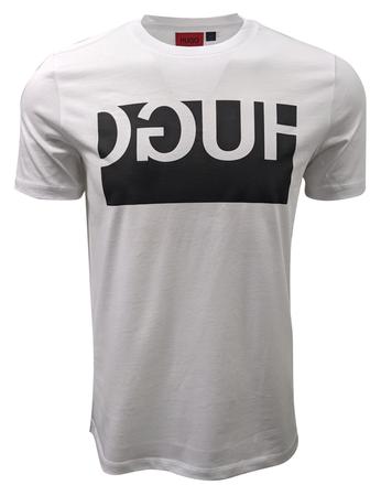 Imagem de Camiseta Hugo Boss Dough de gola redonda para homens branca tamanho GG