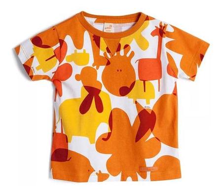 Imagem de Camiseta Infantil 100% Algodão Elos Laranja Green