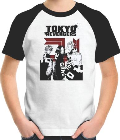 Camiseta/camisa Infantil Anime Tokyo Revengers - Personagens