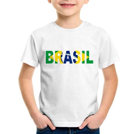 Camiseta Infantil Seleção Brasileira Branca