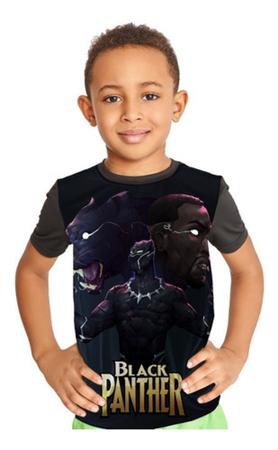 Camiseta Infantil Pantera Negra