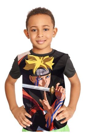 Camiseta Camisa Boruto Uzumaki Naruto Anime Desenho Kids 26