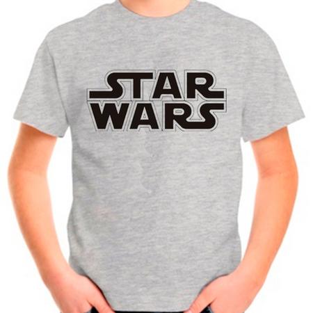 Imagem de Camiseta Infantil Cinza Filme Star Wars 02