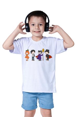 Imagem de Camiseta Infantil Dia das Bruxas Haloween Caveira Abobora Bruxinha Vassoura 4