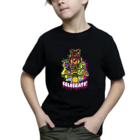 Camiseta Tradicional Fnaf Five Night At Freddys Filme