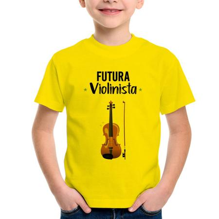 Imagem de Camiseta Infantil Futura Violinista - Foca na Moda