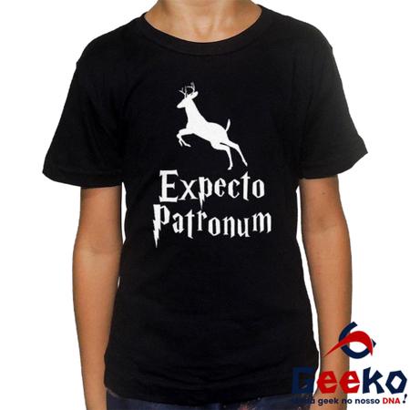 Imagem de Camiseta Infantil Harry Potter 100% Algodão Expecto Patronum Hogwarts Geeko 02