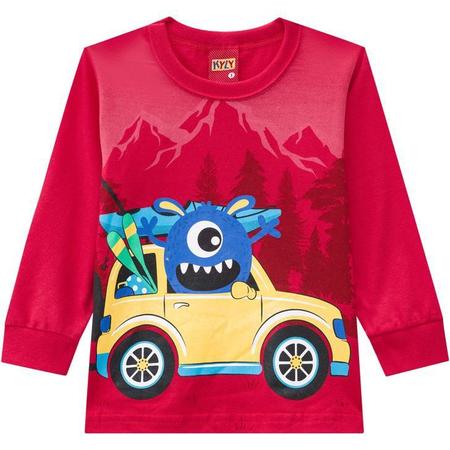 Imagem de Camiseta Infantil Masculina Manga Longa 207428   CARRO Kyly