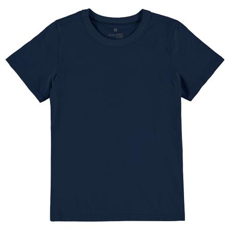 Imagem de Camiseta Infantil Masculina Meia Manga Azul em 100% Algodão com Malha UV - Malwee