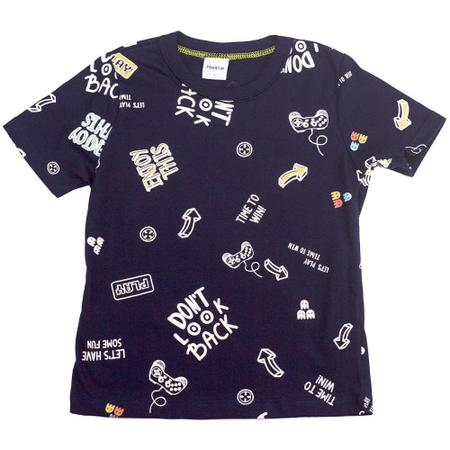 Camiseta Infantil Menino Estampa Jogos - Marshoes