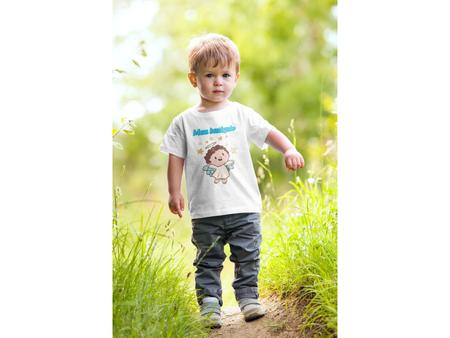 Camiseta Infantil Meu Batizado Batismo Amor da Dinda Promovida