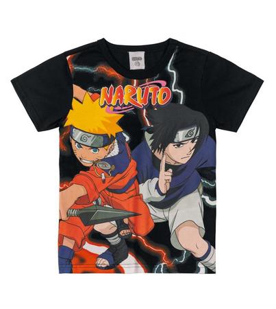 Camiseta Infantil Até Adulto Manga Naruto Uzumaki Desenho