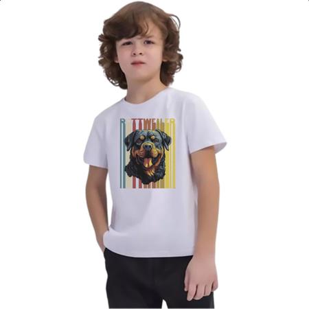 Imagem de Camiseta Infantil Rottweller retro vintage