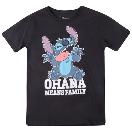 Imagem de Camiseta Infantil Stitch Preto - Disney