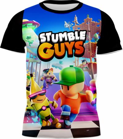 Camiseta Personalizada Stumble Guys Infantil Games Jogo